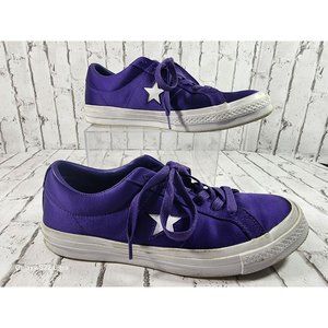 Converse All Star Chuck Taylor One Star Satin Purple Size 6 Men/8 Women